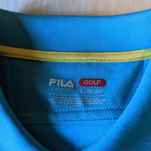 Performance FILA Sport Golf Polo Blue size Large - Picture 3 of 4